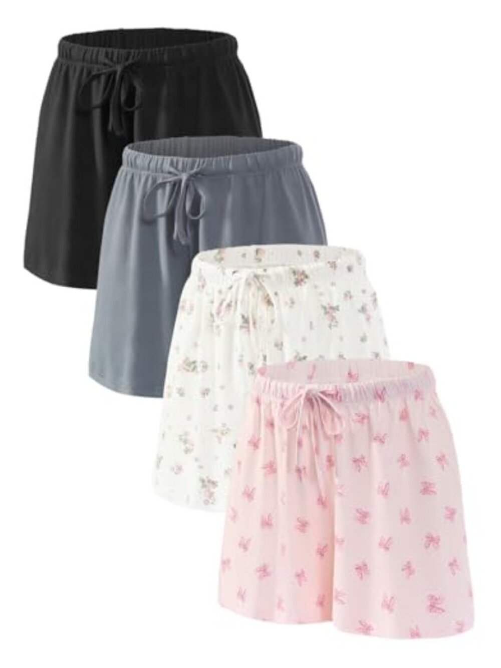 Pajama Shorts Drawstring Sleep Lounge Comfy PJ Boxer Lightweight